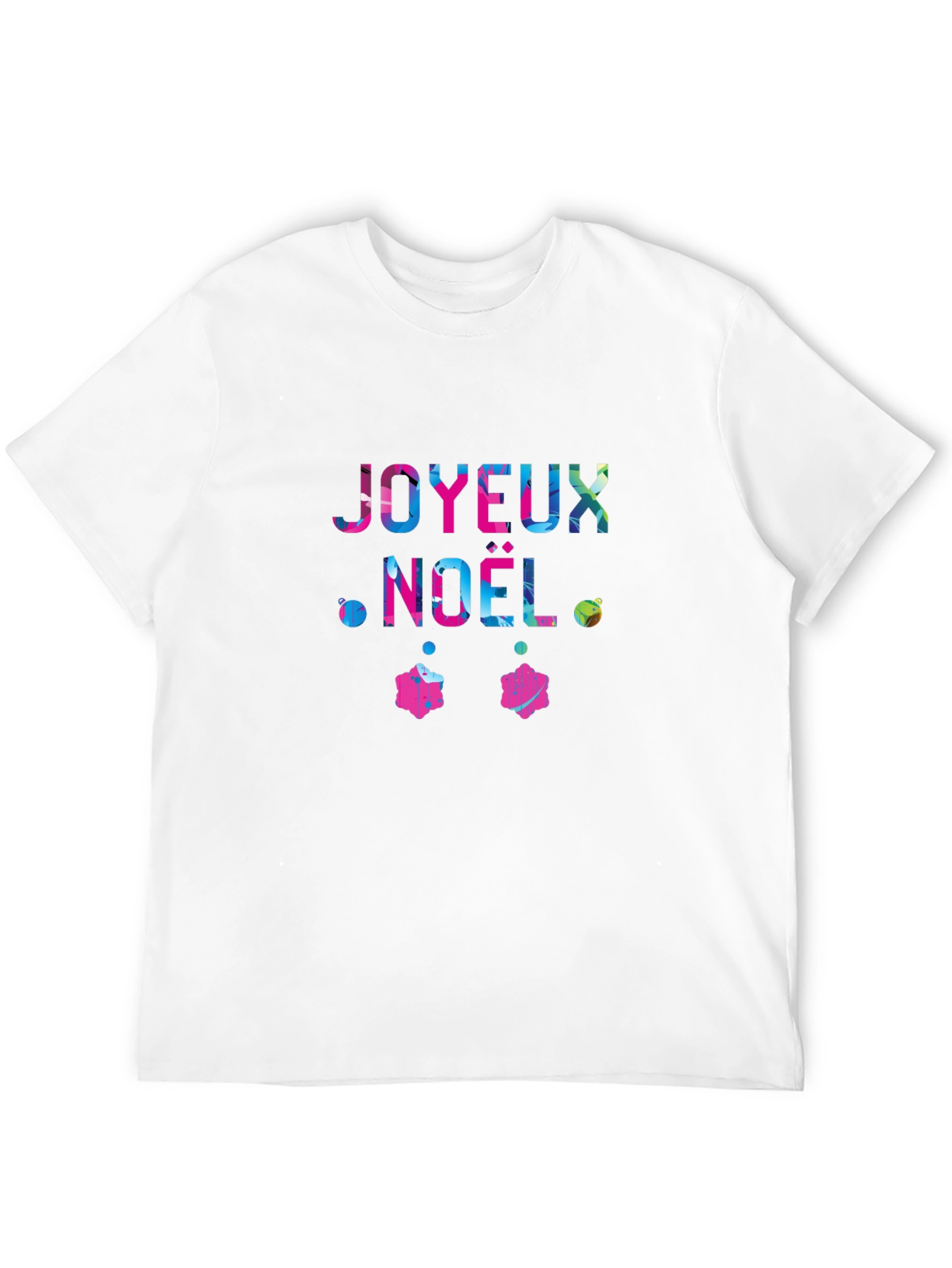 Joyeux Noel Graphic Tee - Festive Holiday Shirt