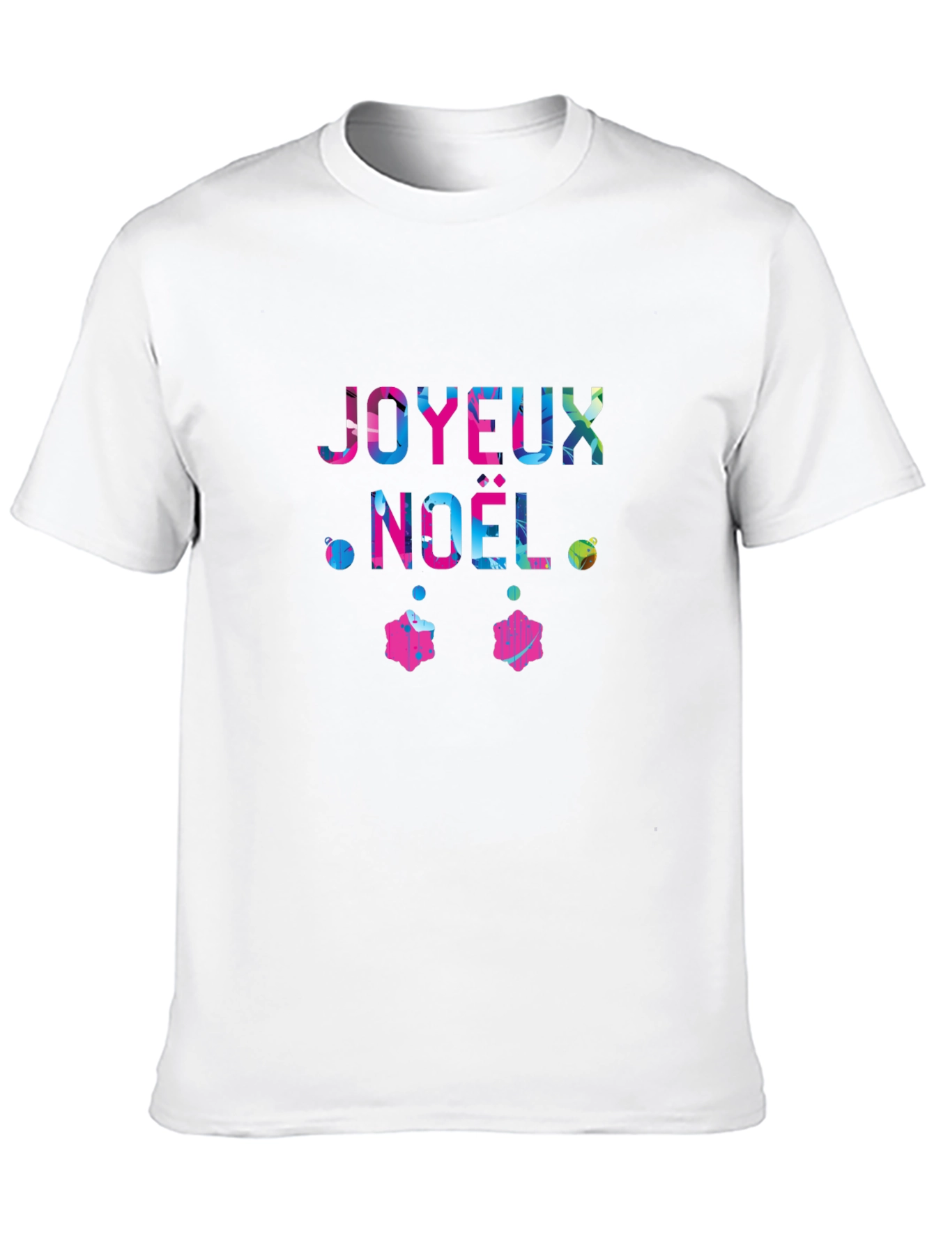 Joyeux Noel Graphic Tee - Festive Holiday Shirt