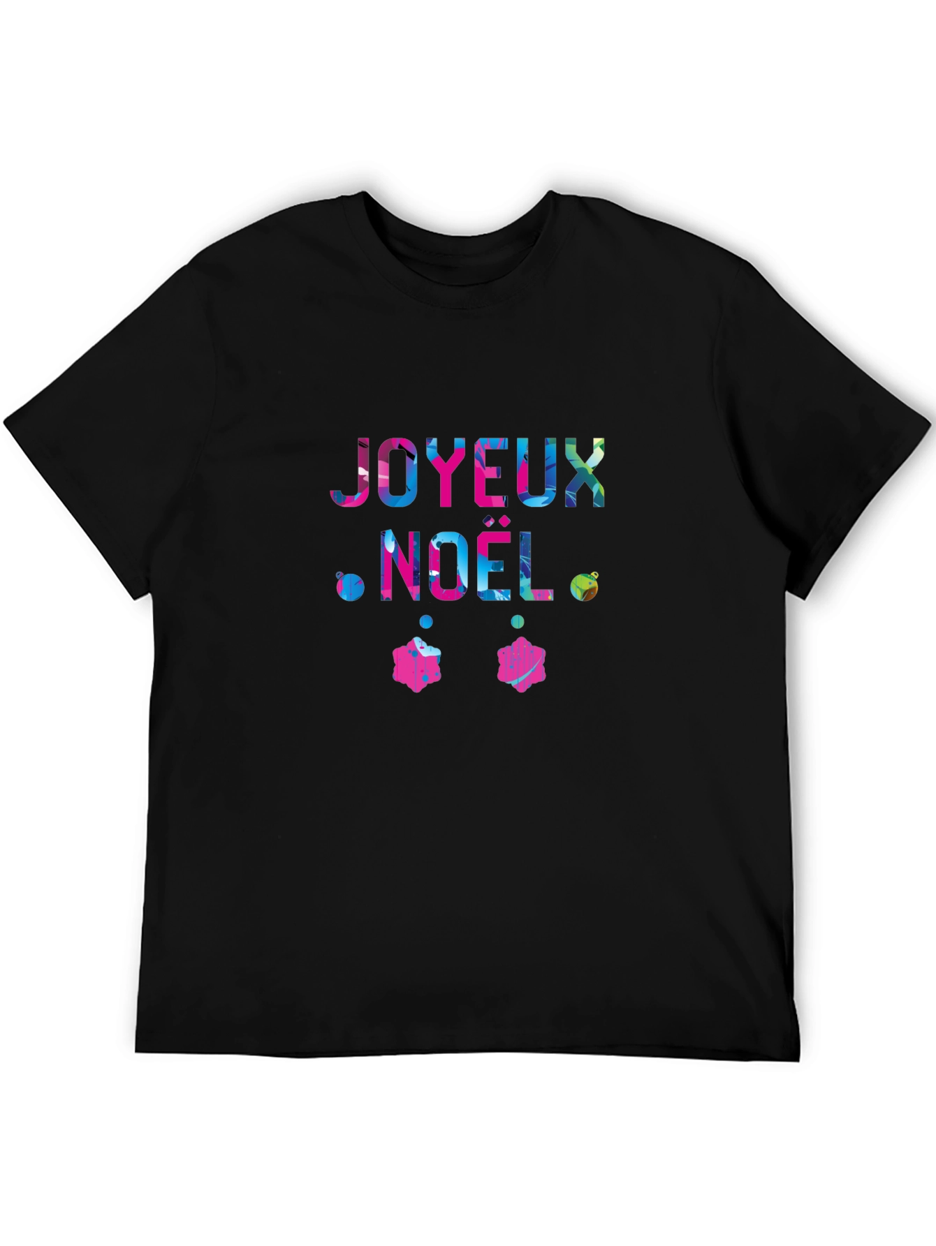 Joyeux Noel Graphic Tee - Festive Holiday Shirt