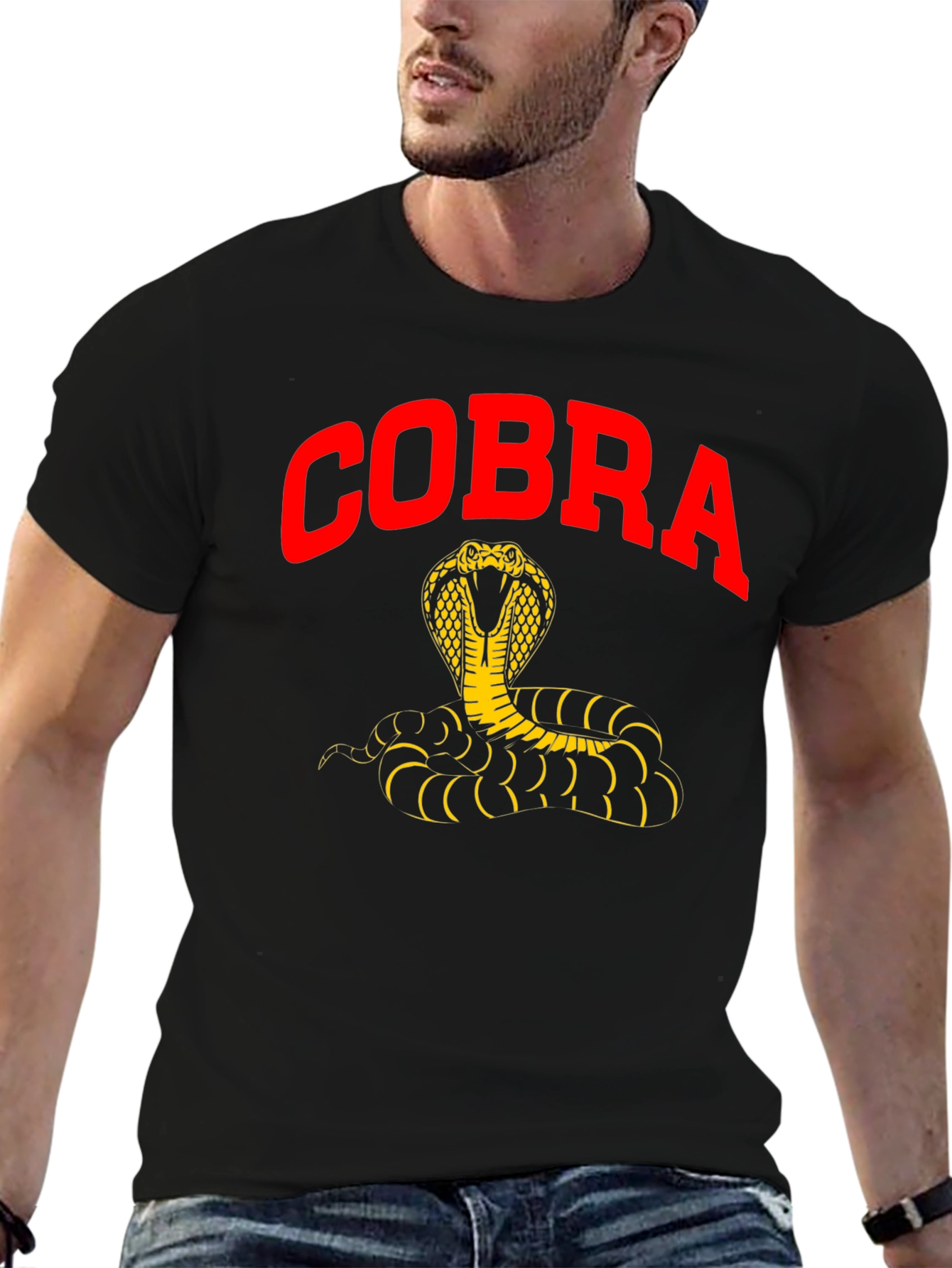 Cobra Graphic T-Shirt - Mens Black Tee