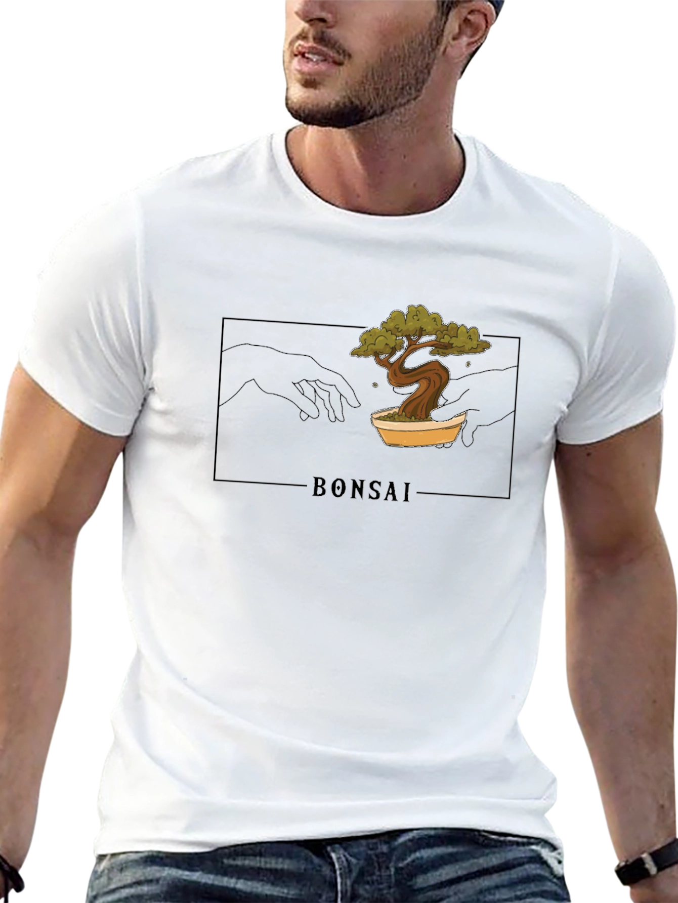 Bonsai Creation Graphic Tee - Black Unisex T-Shirt