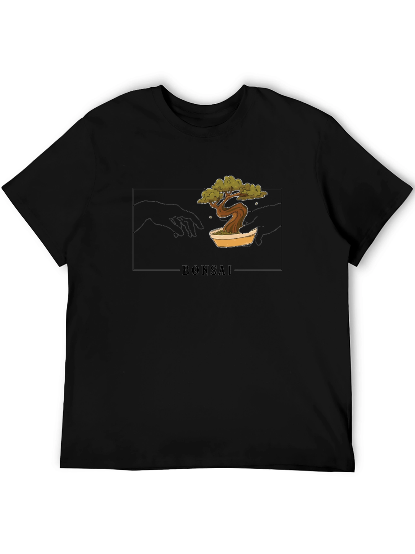 Bonsai Creation Graphic Tee - Black Unisex T-Shirt