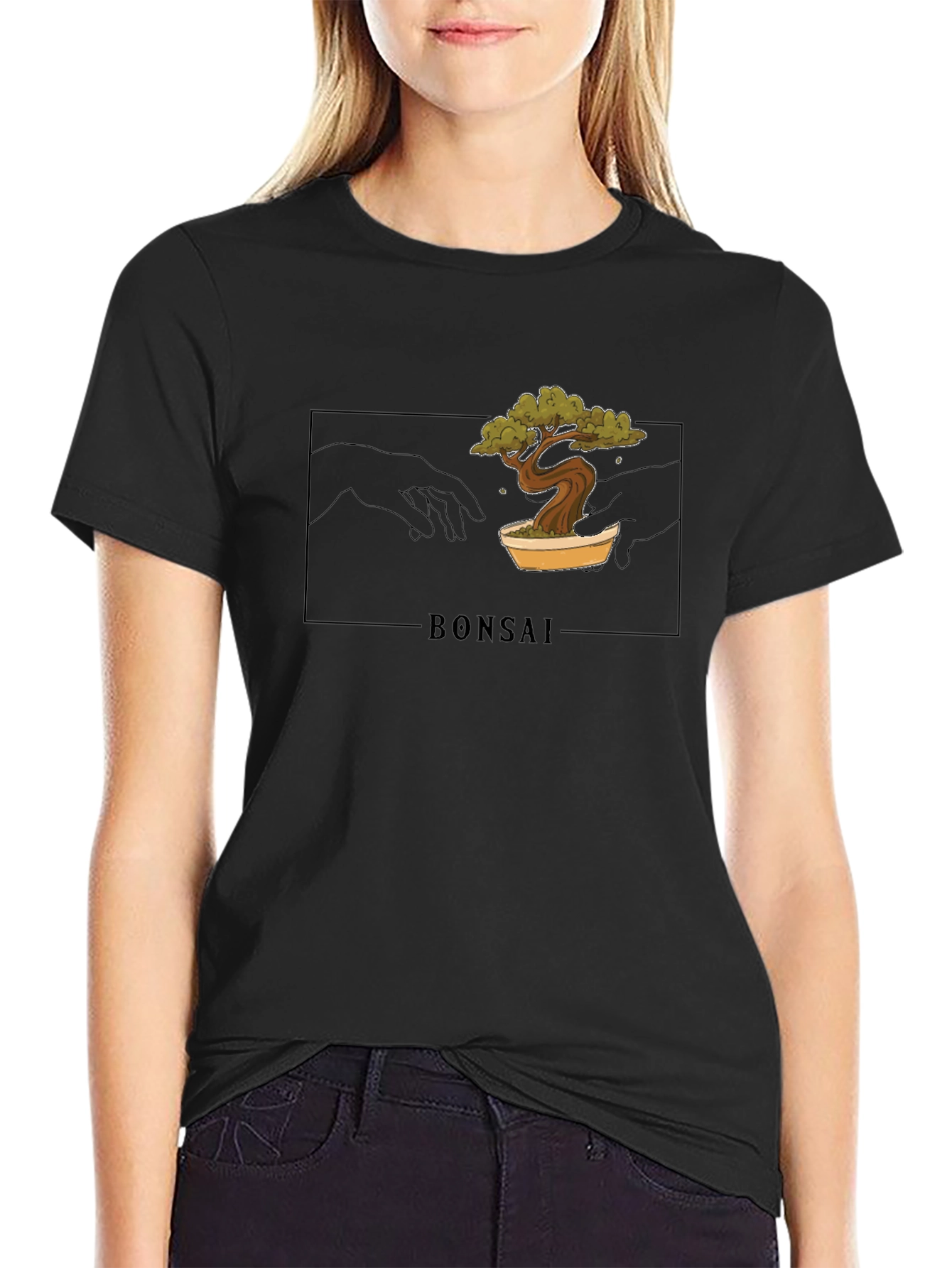 Bonsai Creation Graphic Tee - Black Unisex T-Shirt