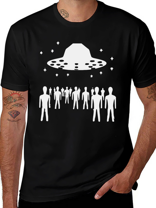 UFO Abduction Graphic T-Shirt