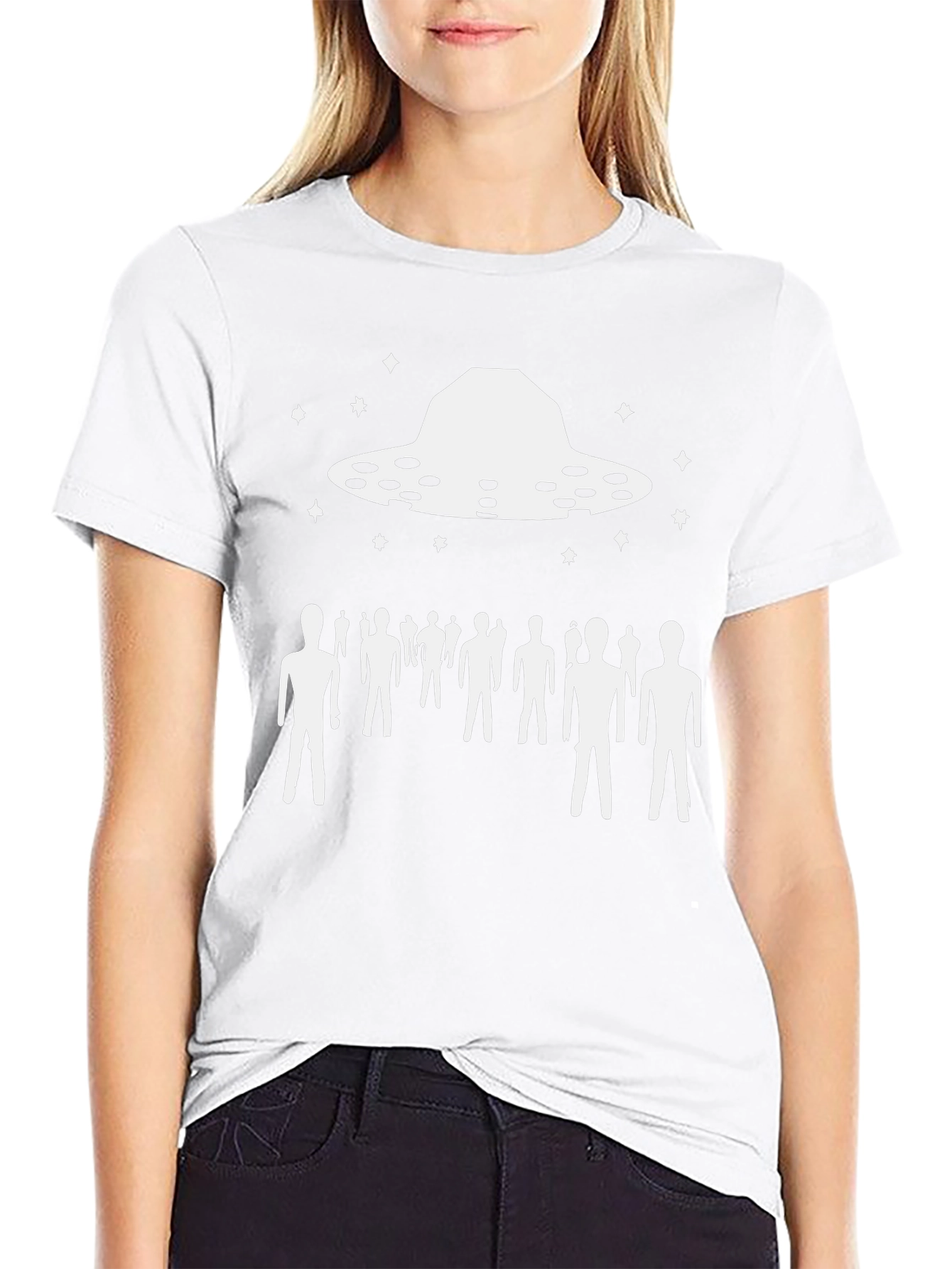 UFO Abduction Graphic T-Shirt