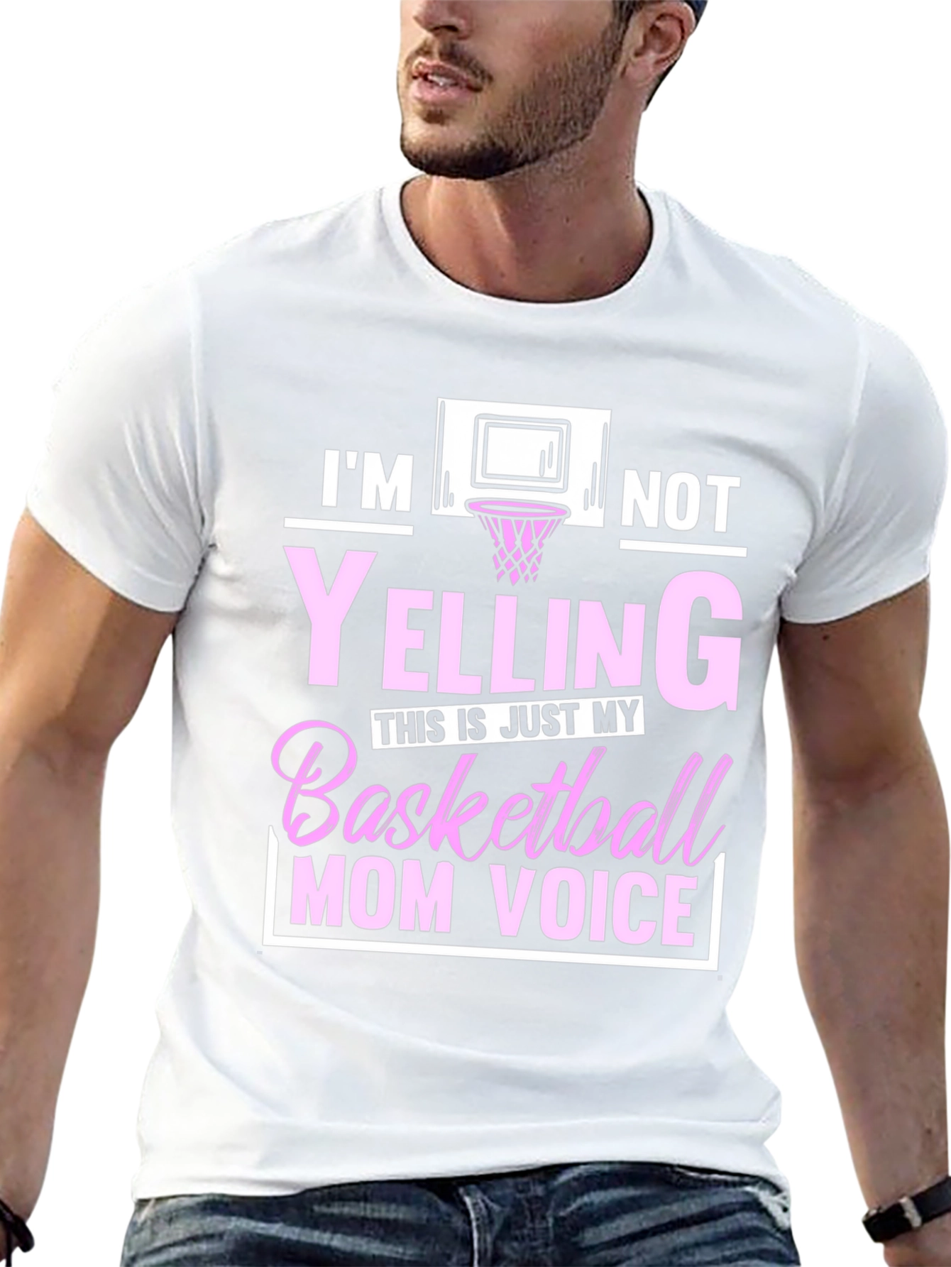 Im Not Yelling Basketball Mom T-Shirt