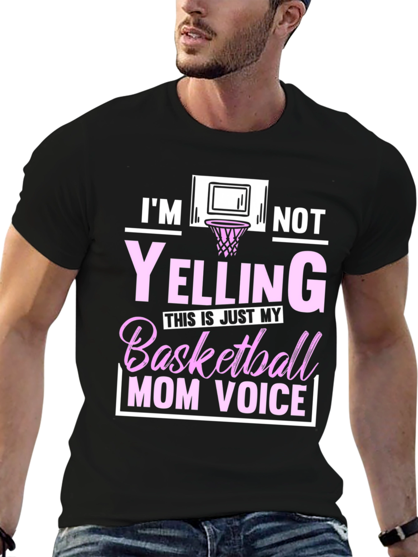 Im Not Yelling Basketball Mom T-Shirt