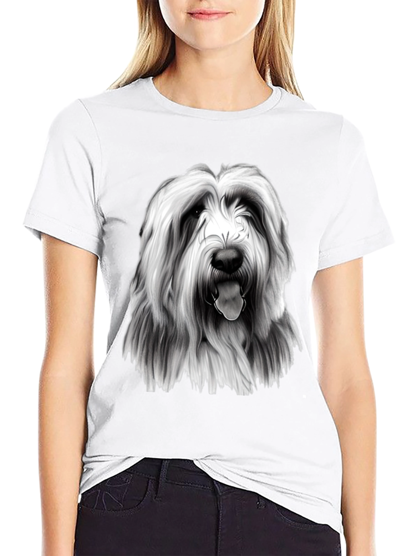 Dog Breed Graphic Black T-Shirt