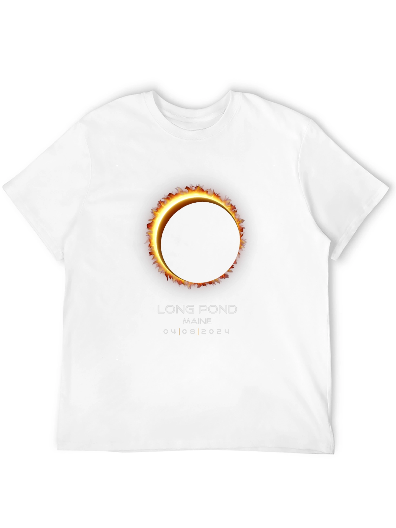 Long Pond Maine Eclipse 2024 T-Shirt
