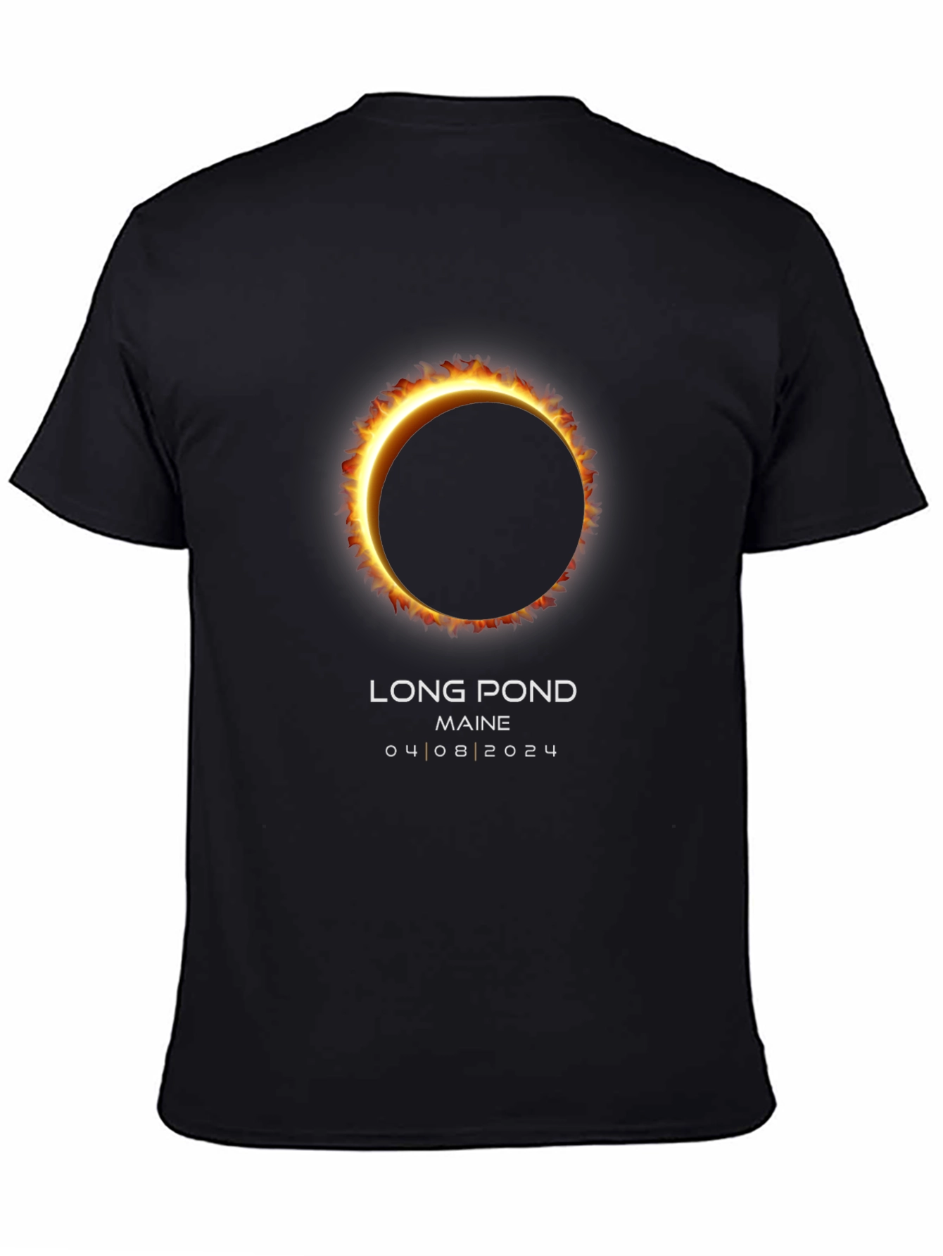 Long Pond Maine Eclipse 2024 T-Shirt