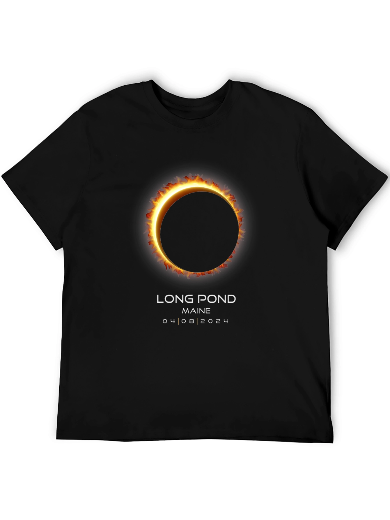 Long Pond Maine Eclipse 2024 T-Shirt