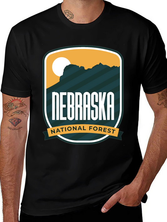 Nebraska National Forest Black T-Shirt