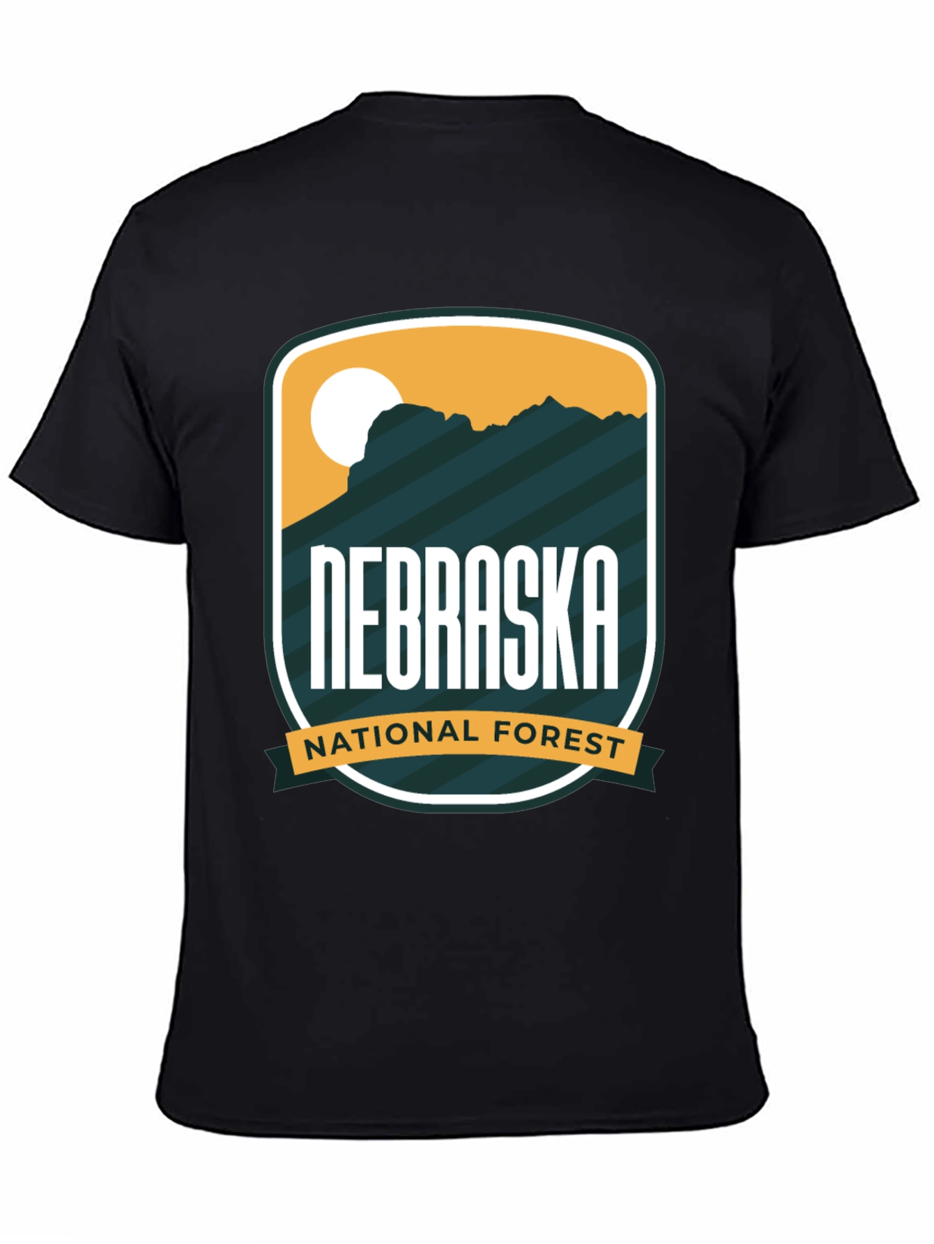 Nebraska National Forest Black T-Shirt