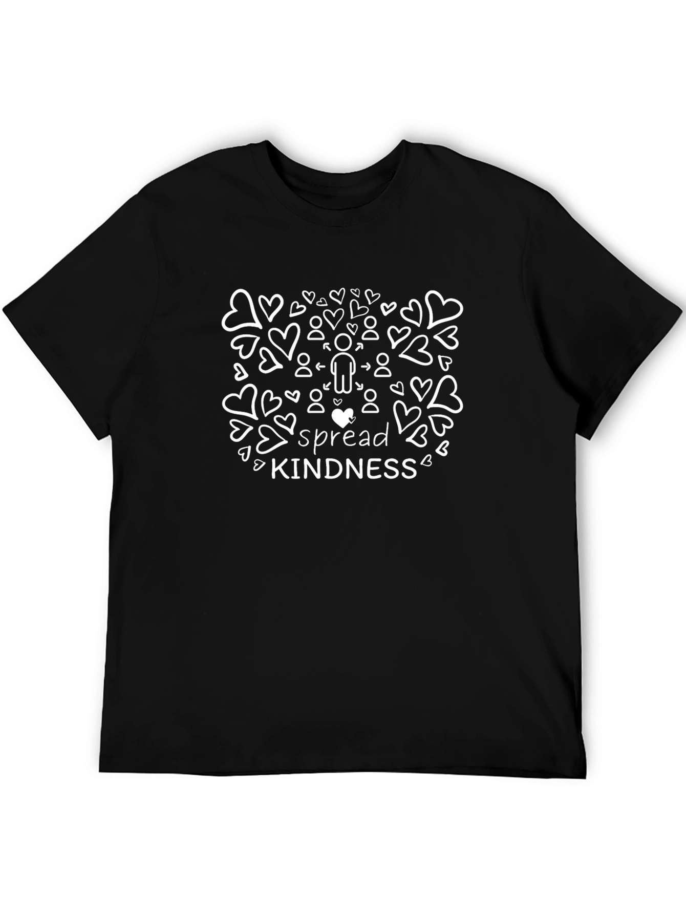 Spread Kindness Graphic Tee - Black Unisex