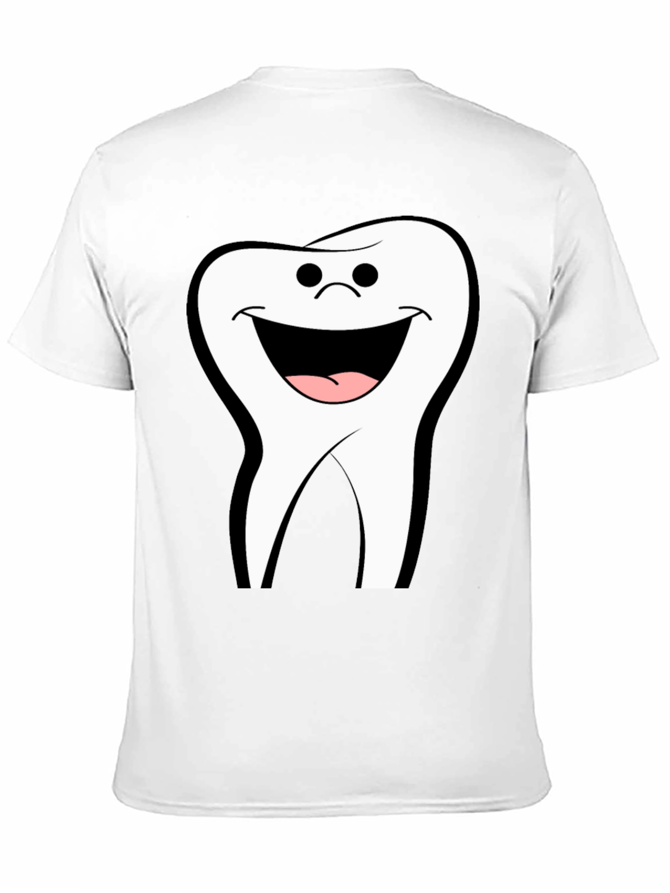 Smiling Tooth Graphic Black T-Shirt