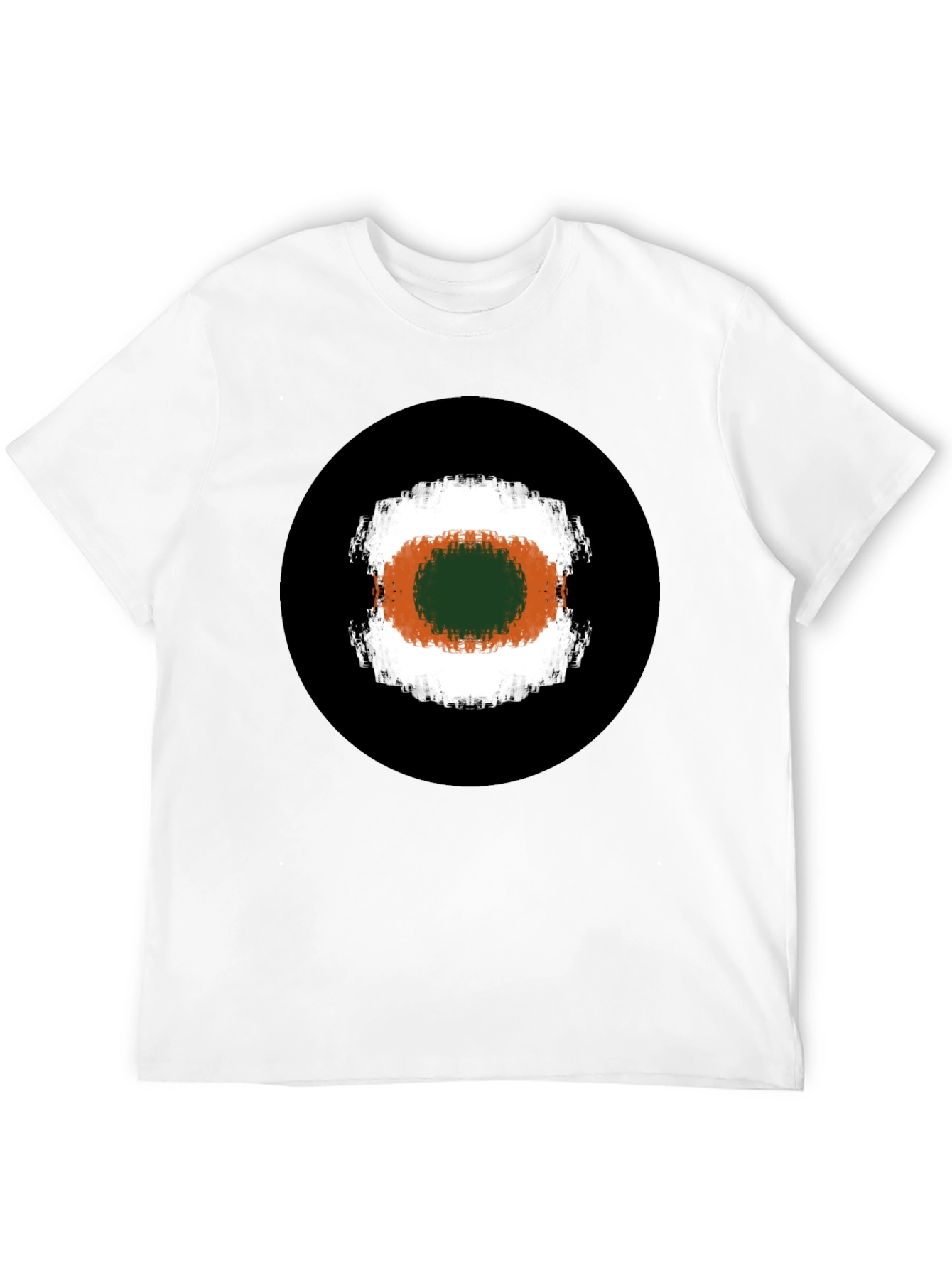 Abstract Target Graphic Tee - Black
