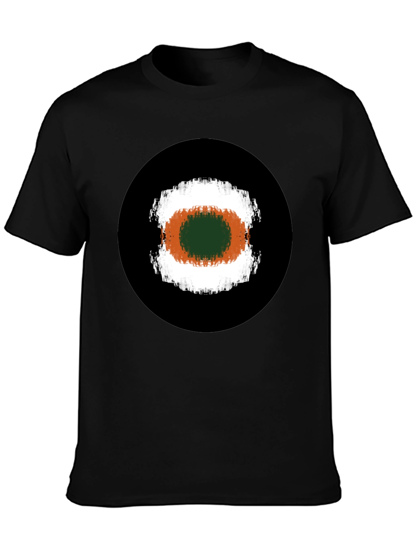 Abstract Target Graphic Tee - Black