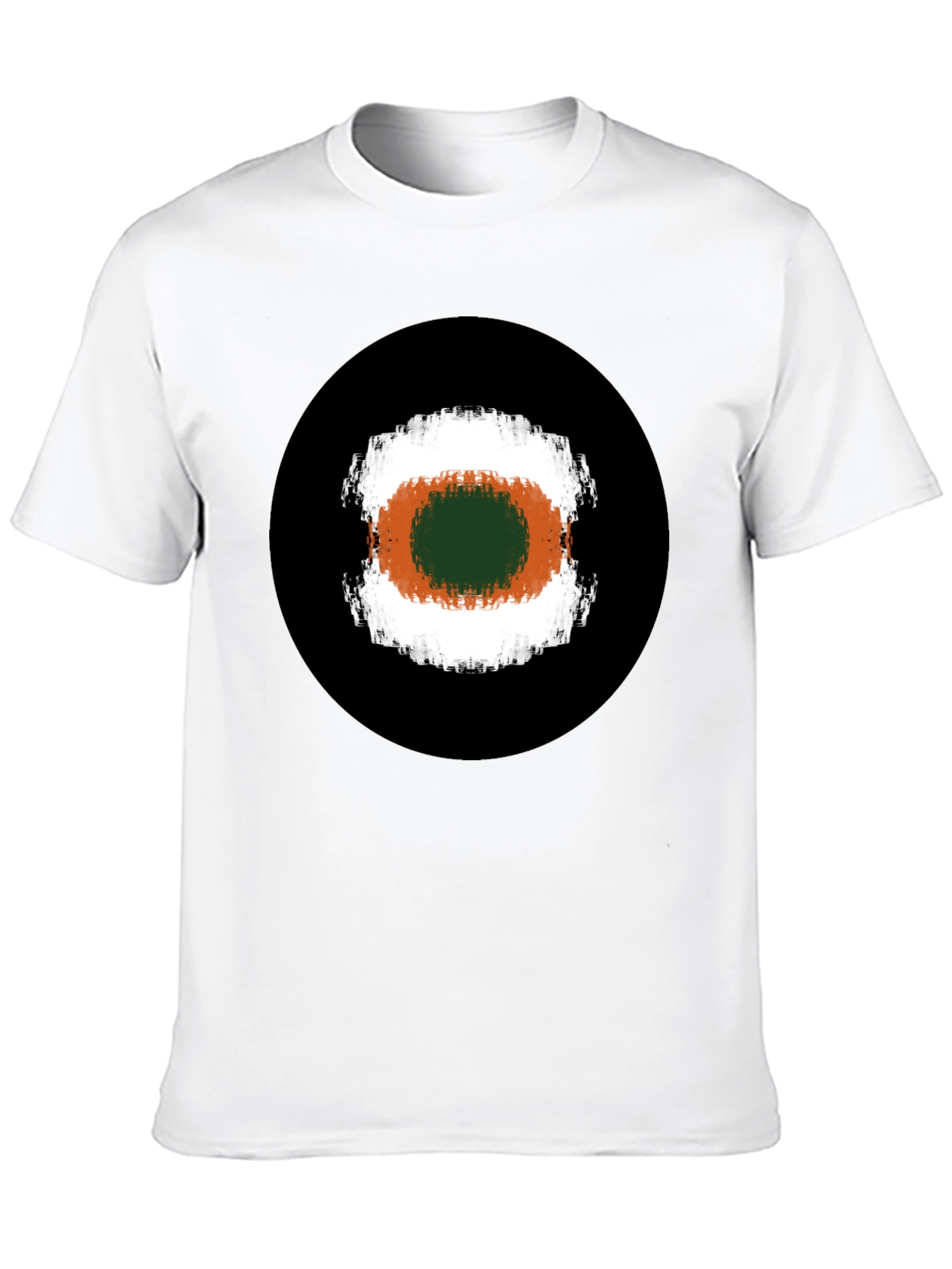 Abstract Target Graphic Tee - Black
