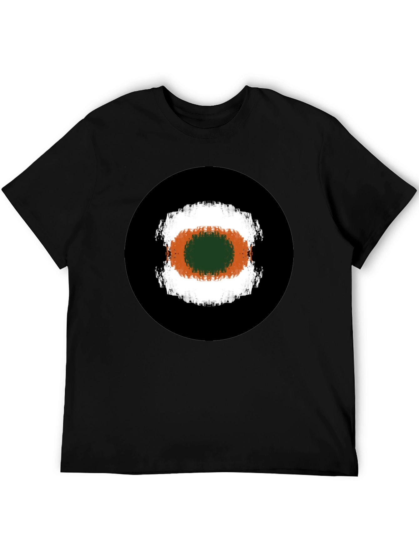 Abstract Target Graphic Tee - Black
