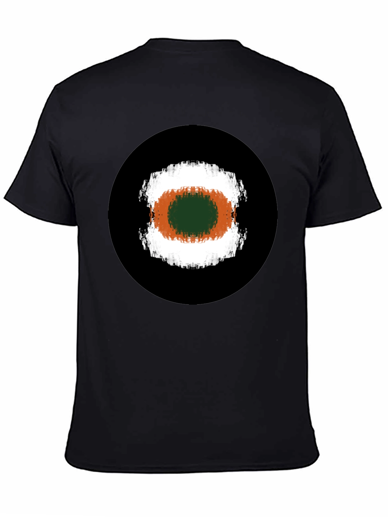 Abstract Target Graphic Tee - Black