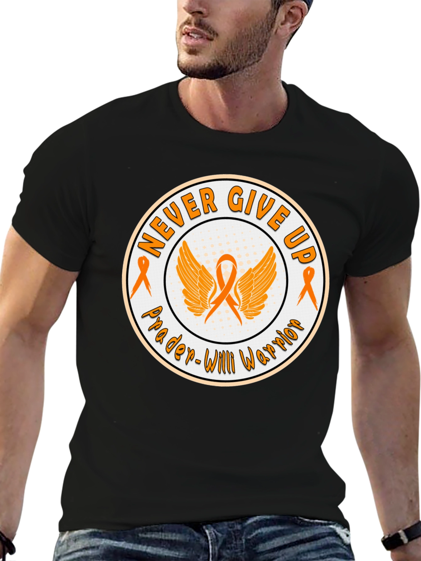 Prader-Willi Warrior Never Give Up Awareness T-Shirt