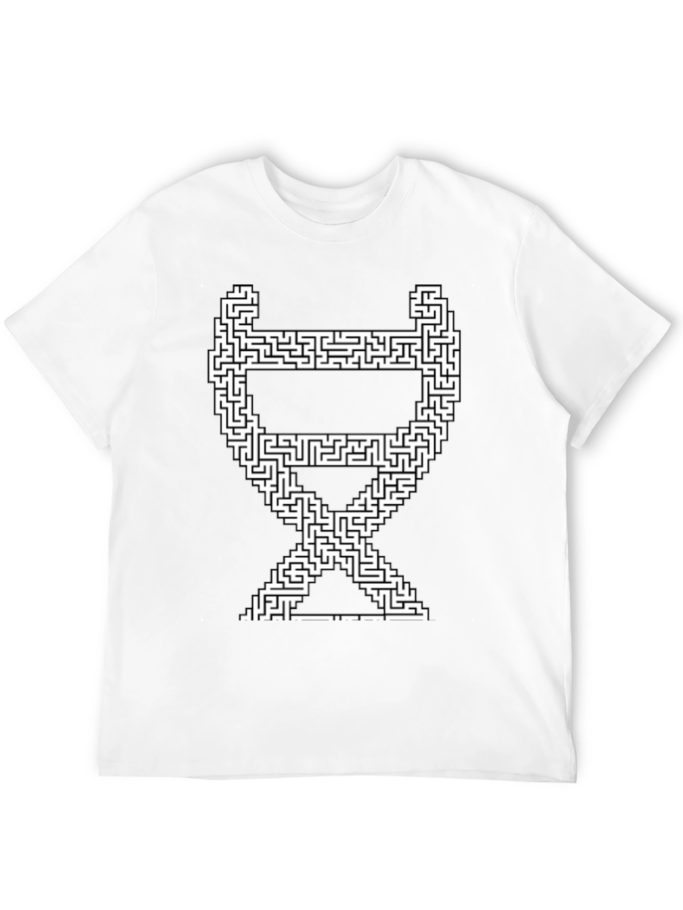 Maze Chair Graphic Tee - Stylish Puzzle T-Shirt