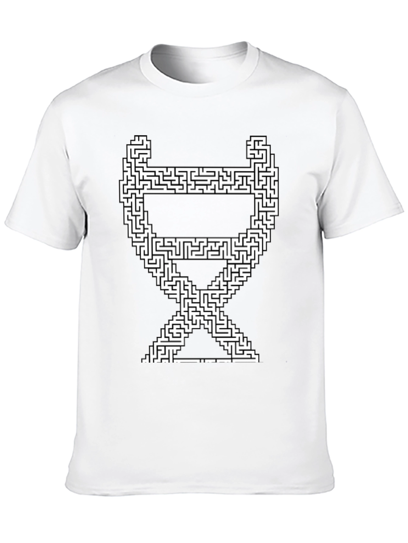 Maze Chair Graphic Tee - Stylish Puzzle T-Shirt