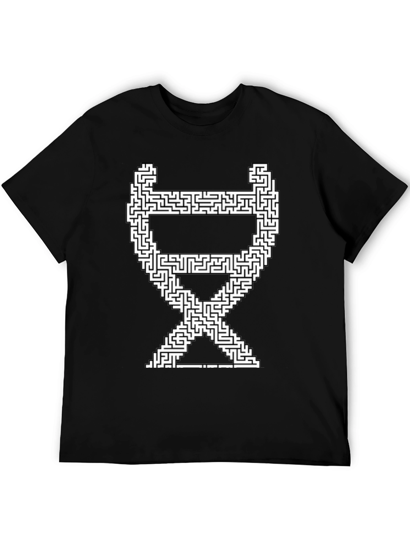 Maze Chair Graphic Tee - Stylish Puzzle T-Shirt