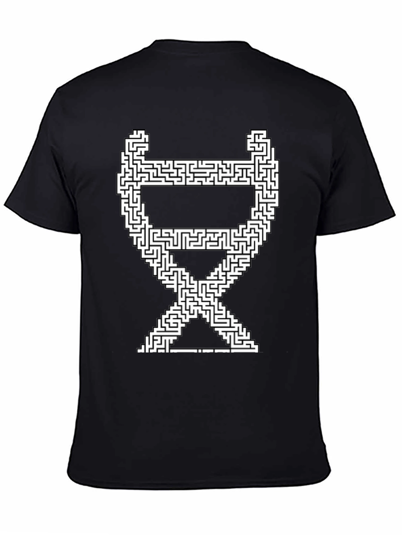 Maze Chair Graphic Tee - Stylish Puzzle T-Shirt