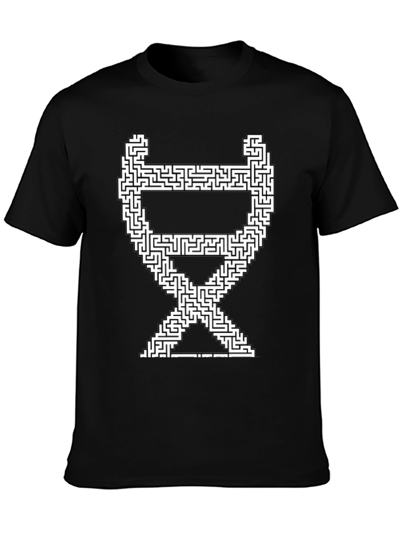 Maze Chair Graphic Tee - Stylish Puzzle T-Shirt