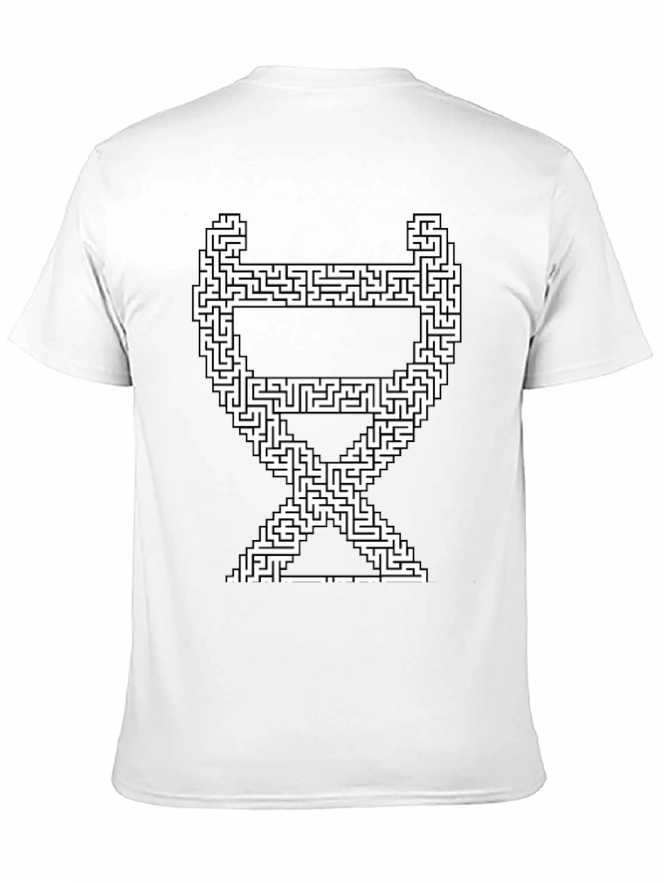 Maze Chair Graphic Tee - Stylish Puzzle T-Shirt