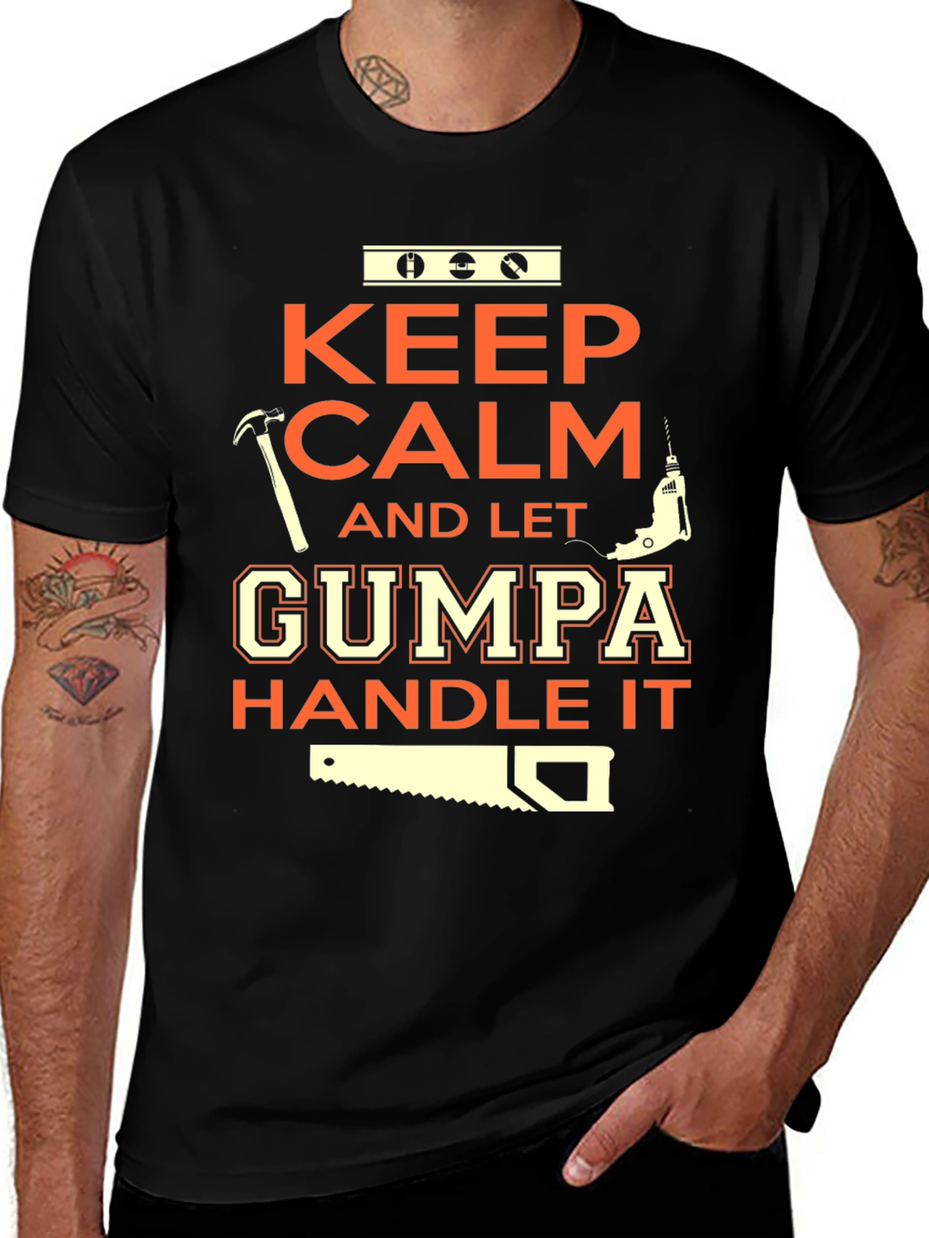 Keep Calm Let Gumma Handle It - Graphic T-Shirt