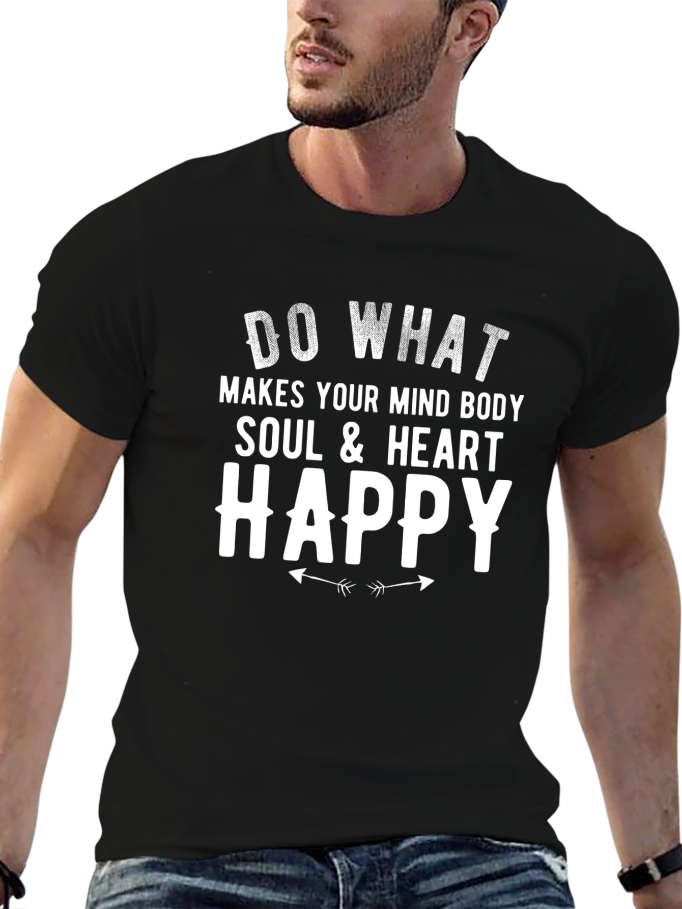 Inspirational Graphic Tee - Do What Makes You Happy