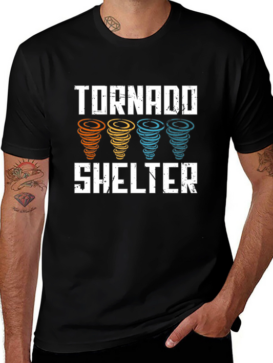 Tornado Shelter Graphic Tee - Weather Safety Shirt