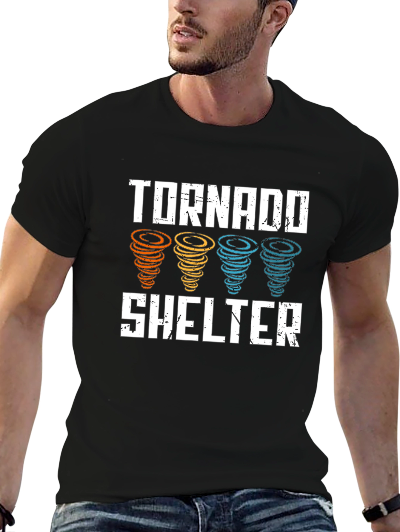 Tornado Shelter Graphic Tee - Weather Safety Shirt