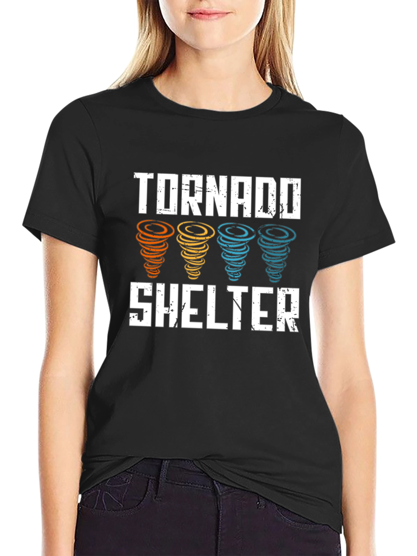 Tornado Shelter Graphic Tee - Weather Safety Shirt