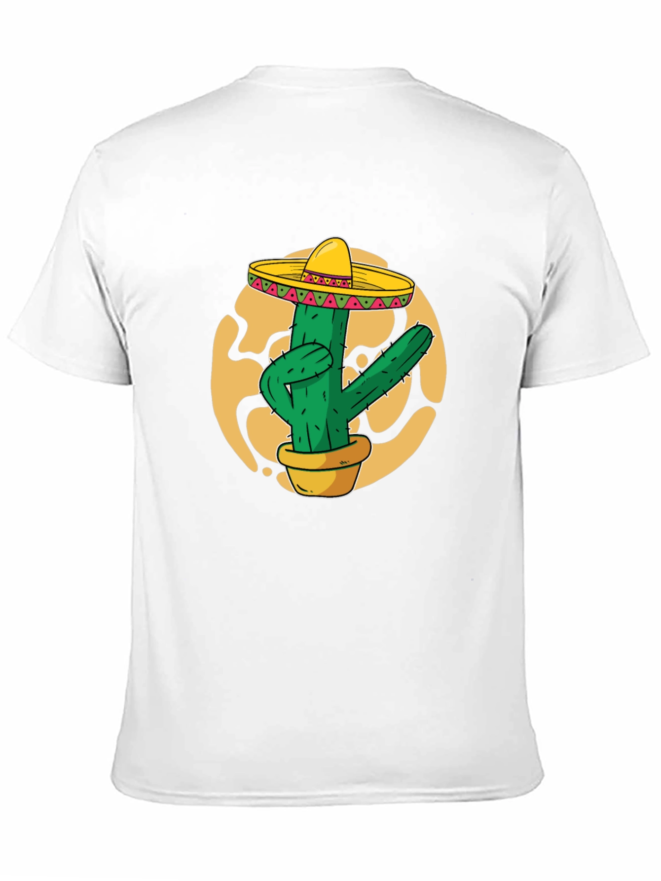 Cactus Sombrero Graphic T-Shirt - Black Cotton Tee