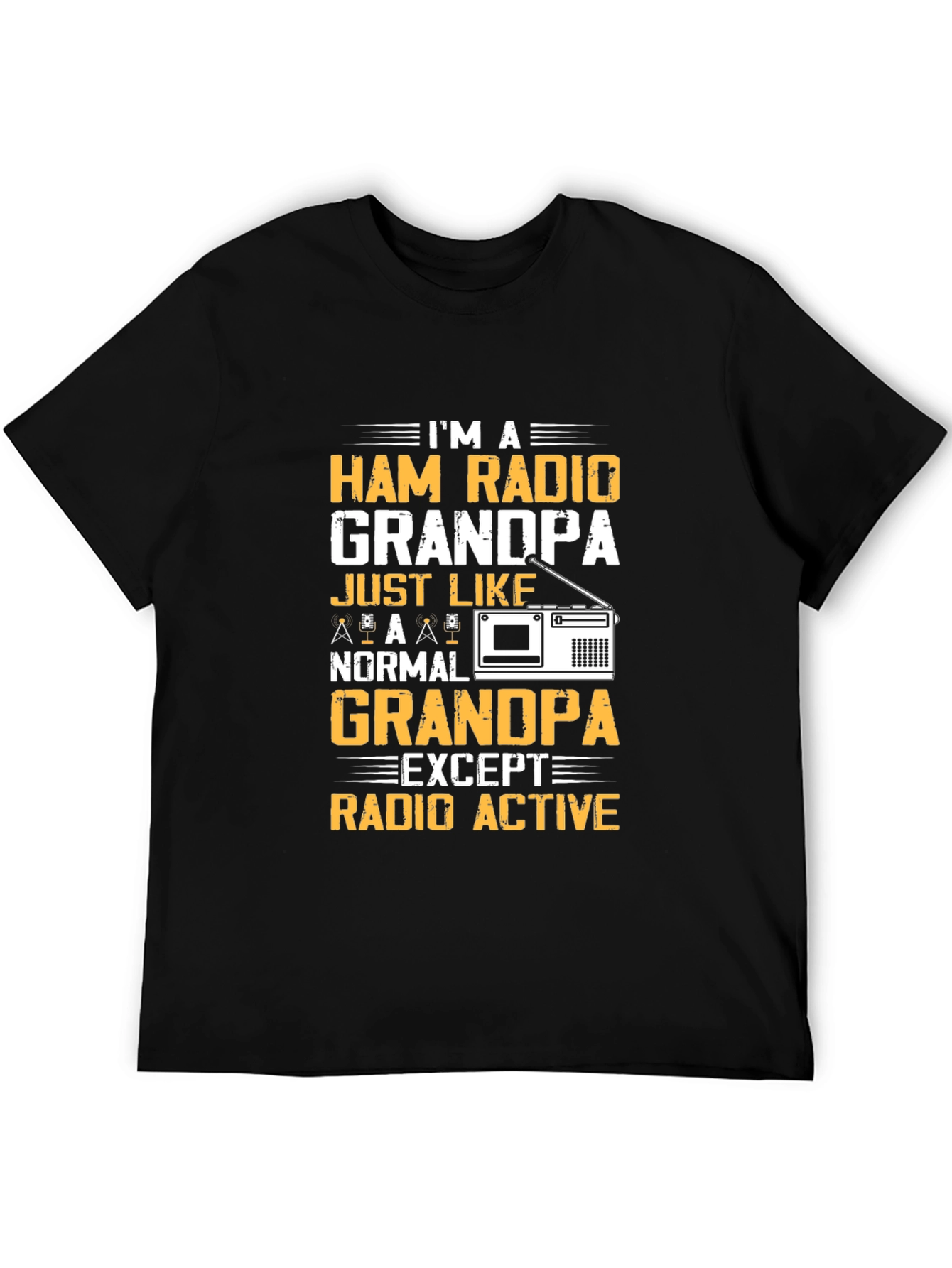 Ham Radio Grandpa T-Shirt - Radio Active Funny Tee