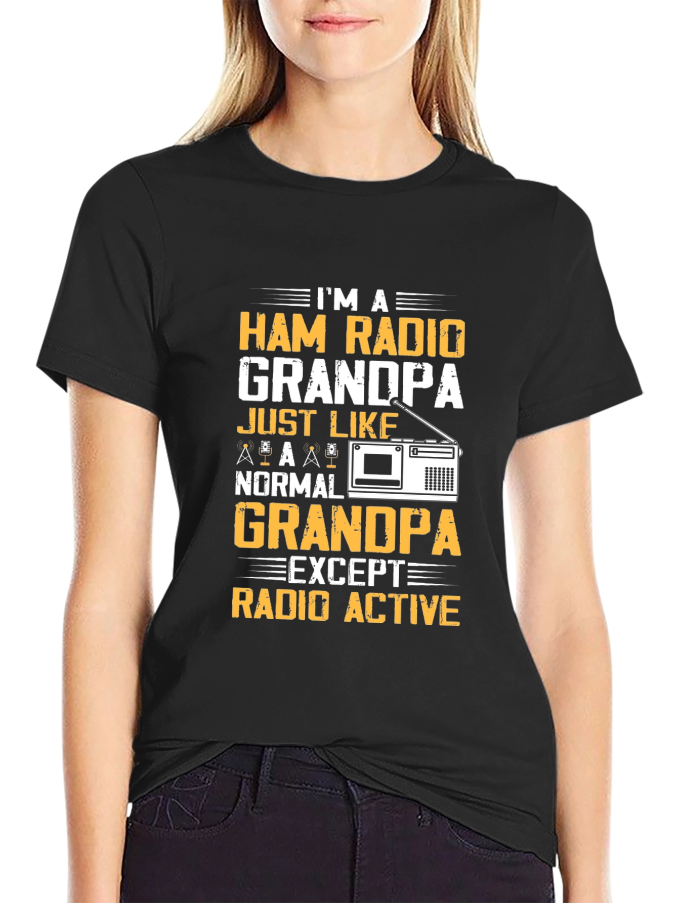 Ham Radio Grandpa T-Shirt - Radio Active Funny Tee