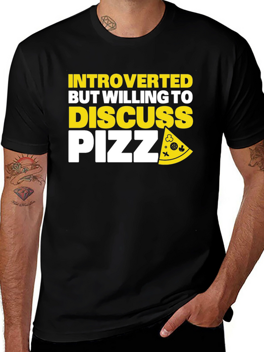 Introverted Pizza T-Shirt - Funny Graphic Tee