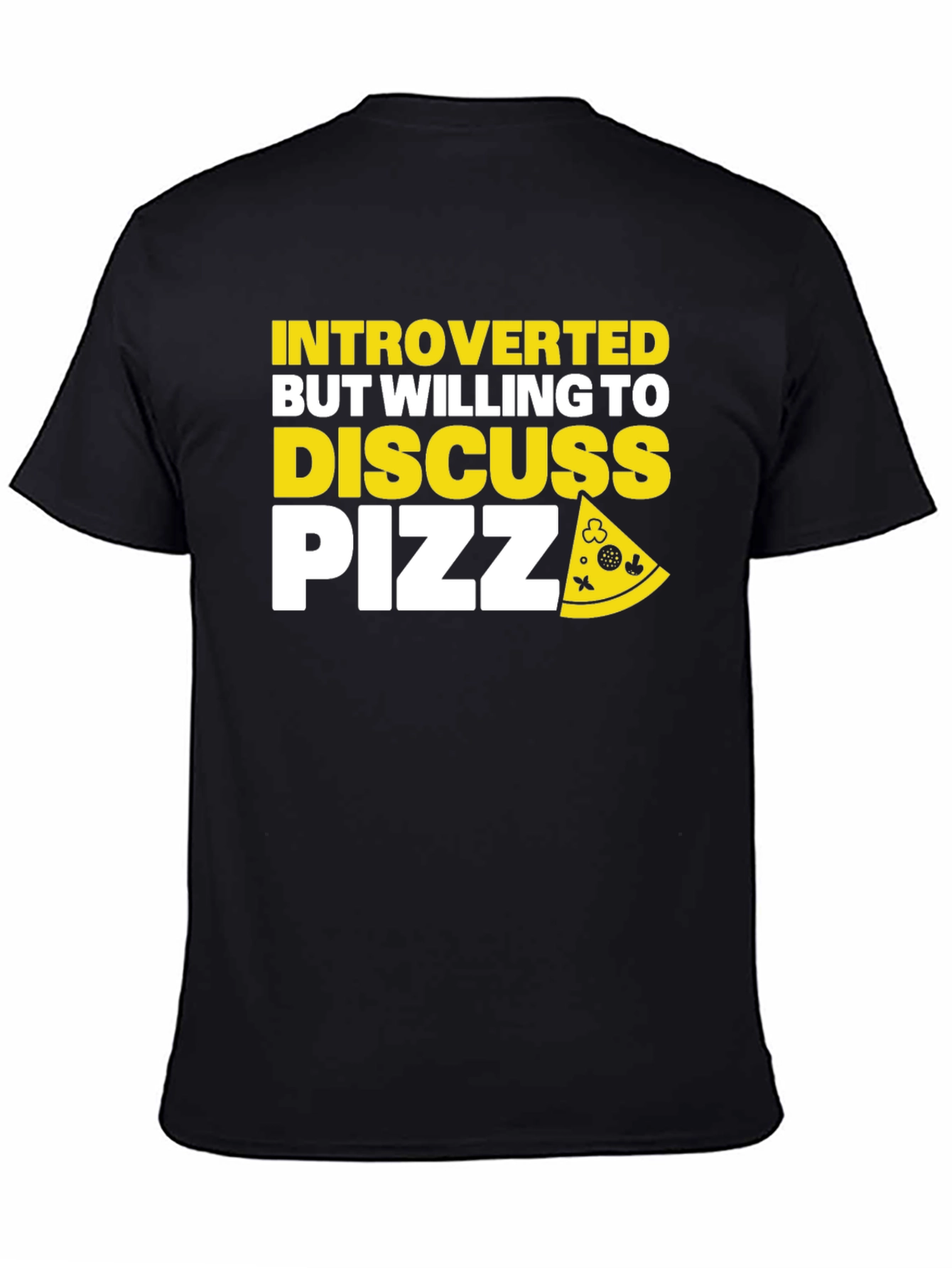 Introverted Pizza T-Shirt - Funny Graphic Tee