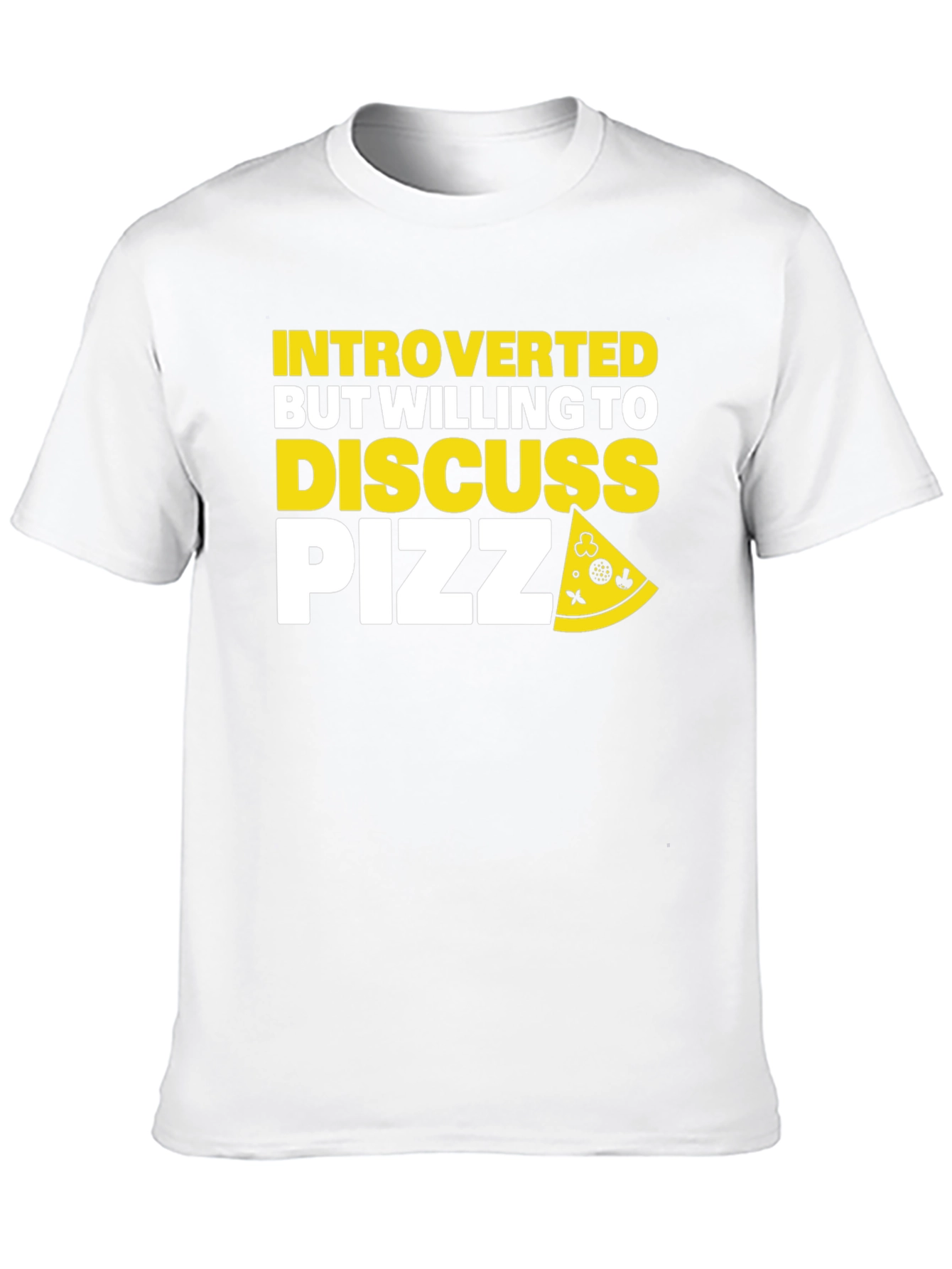 Introverted Pizza T-Shirt - Funny Graphic Tee