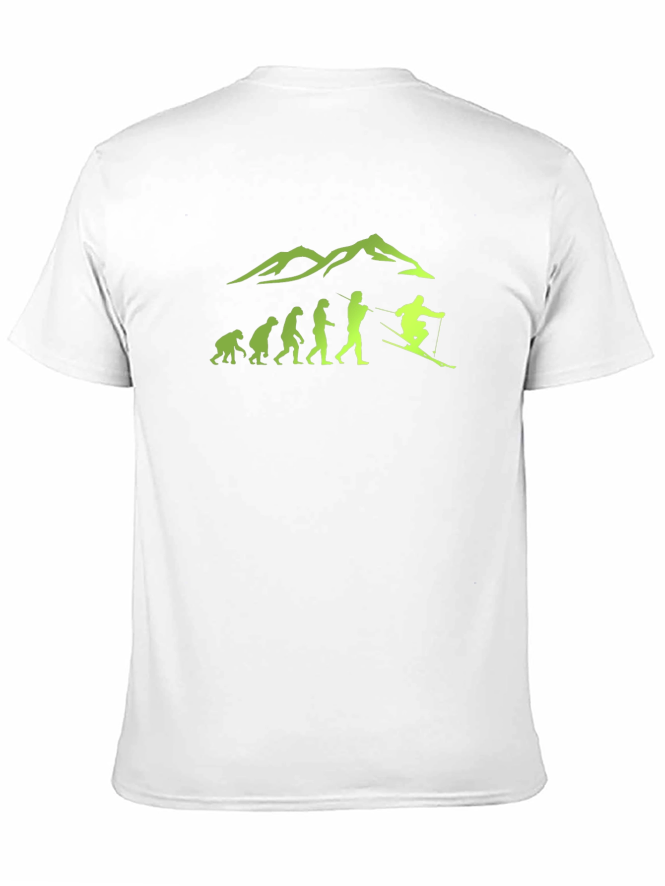 Ski Evolution Graphic Tee - Black Cotton Blend