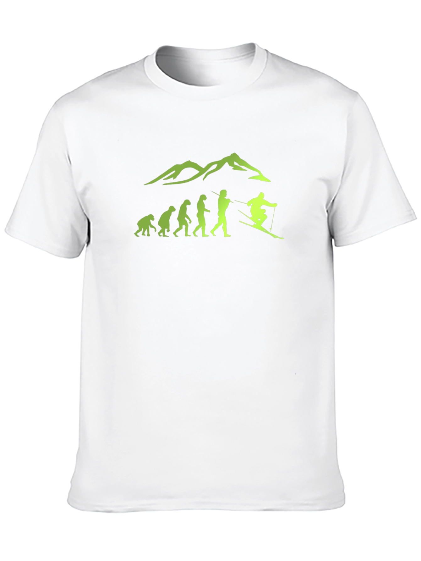 Ski Evolution Graphic Tee - Black Cotton Blend