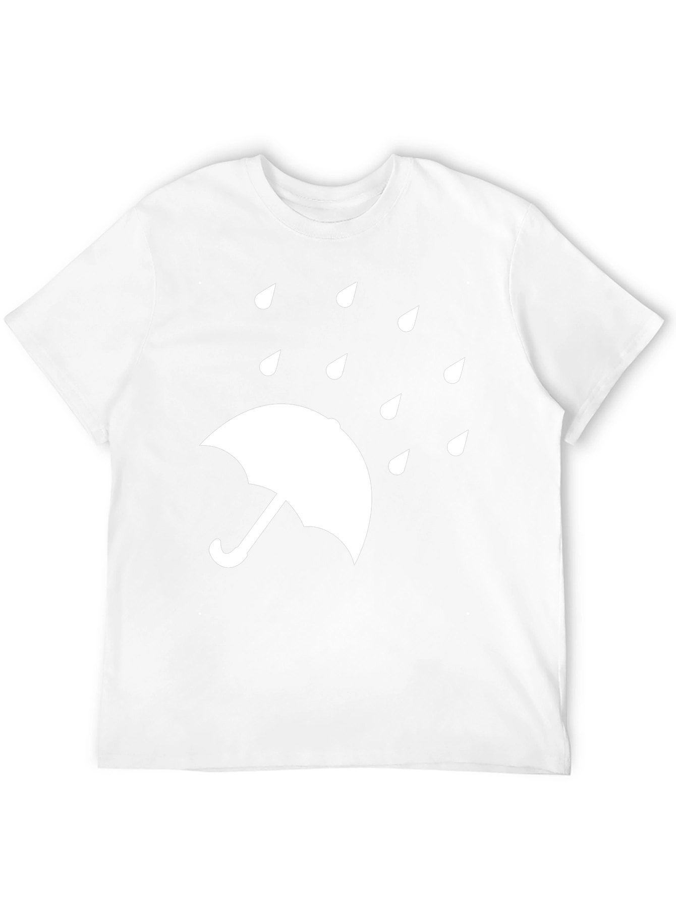 Rainy Day Umbrella T-Shirt - Classic Black Tee