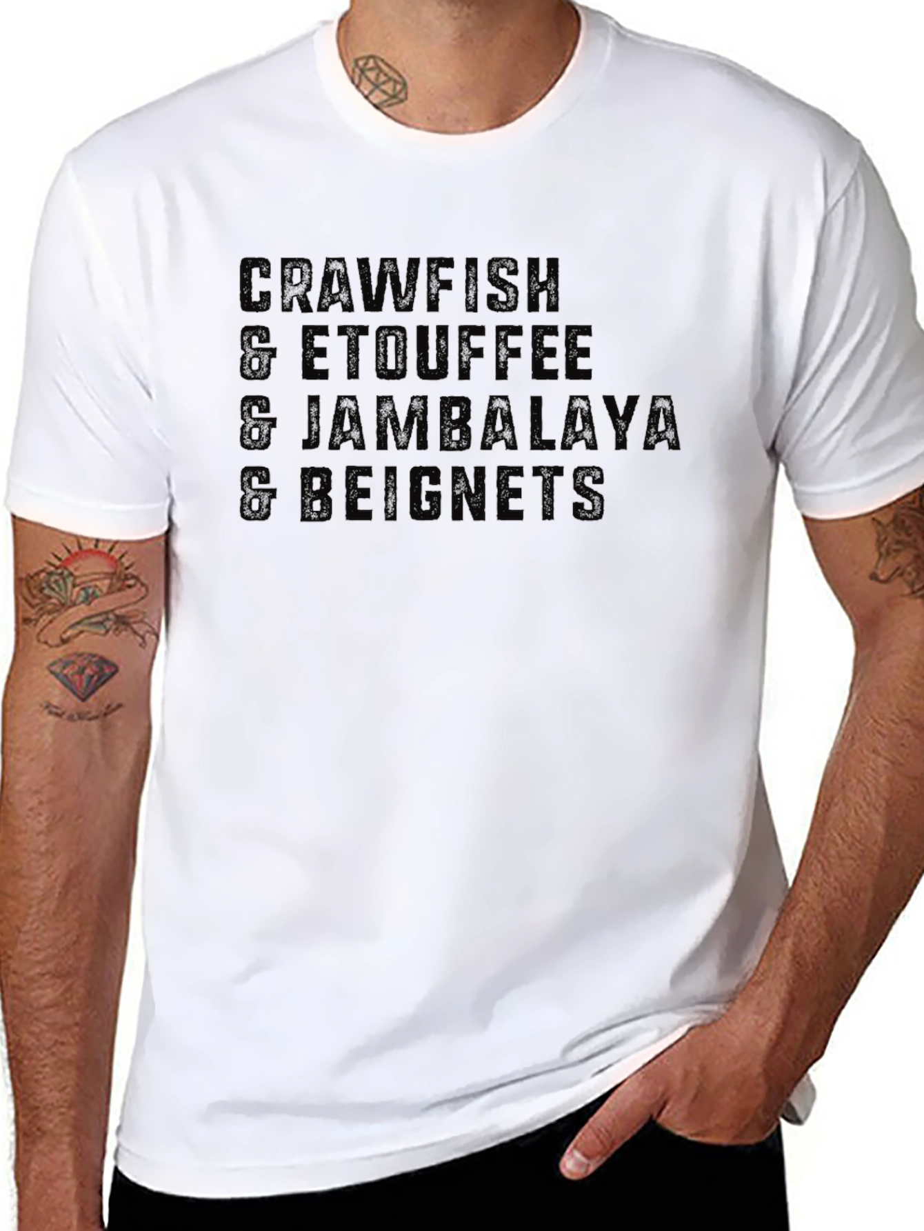 Crawfish Etouffee Jambalaya Beignets T-Shirt