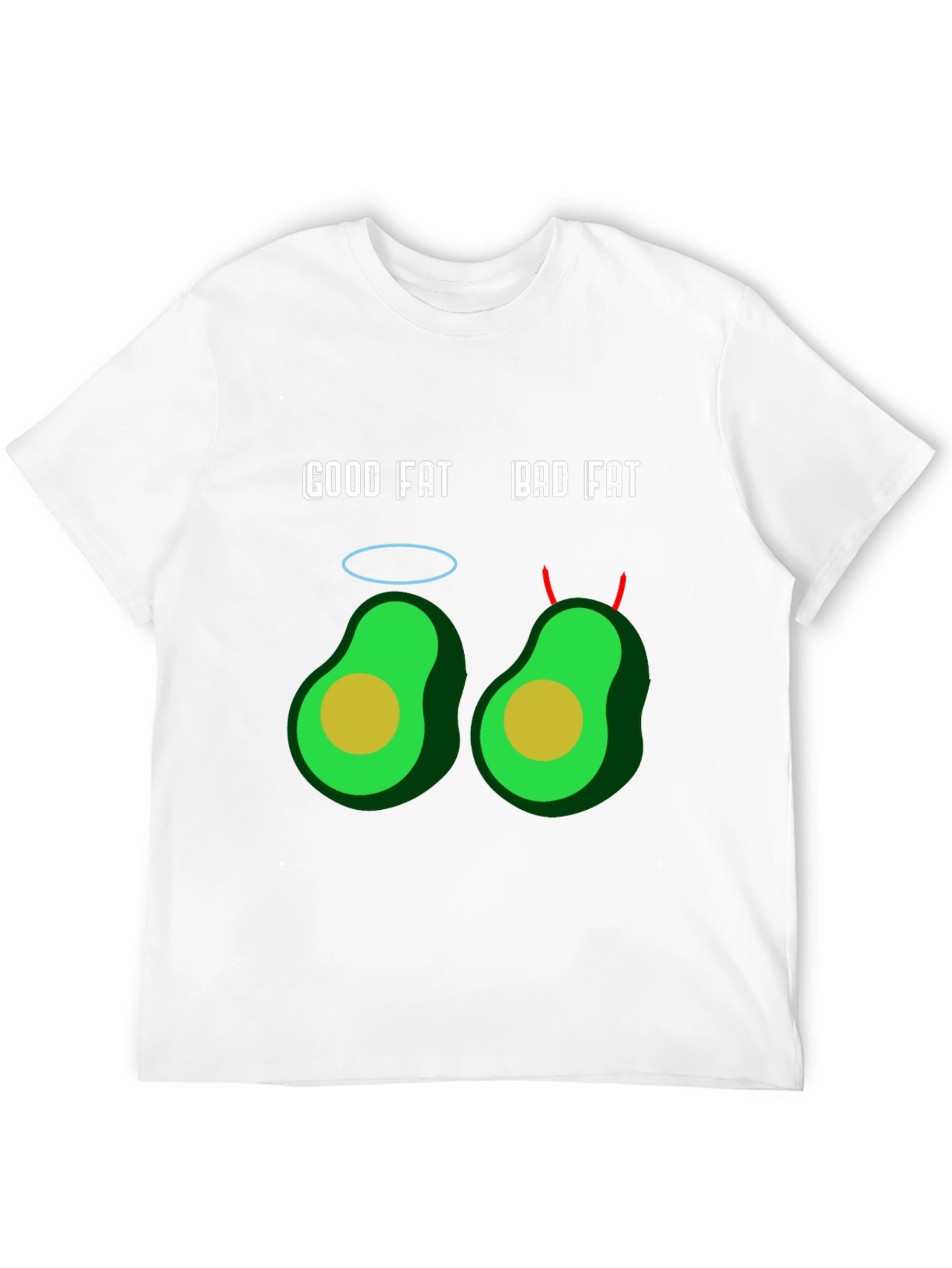 Good Fat Bad Fat Avocado Graphic T-Shirt