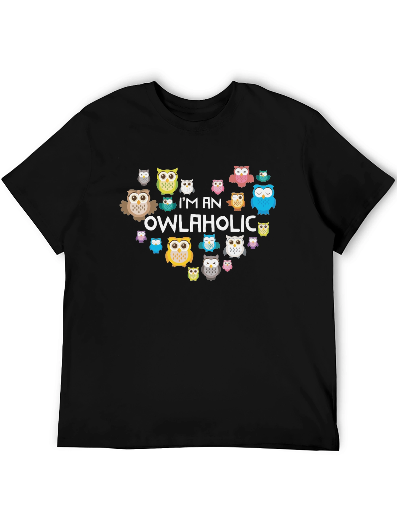 Owl Lover T-Shirt - Im an Owlaholic Graphic Tee