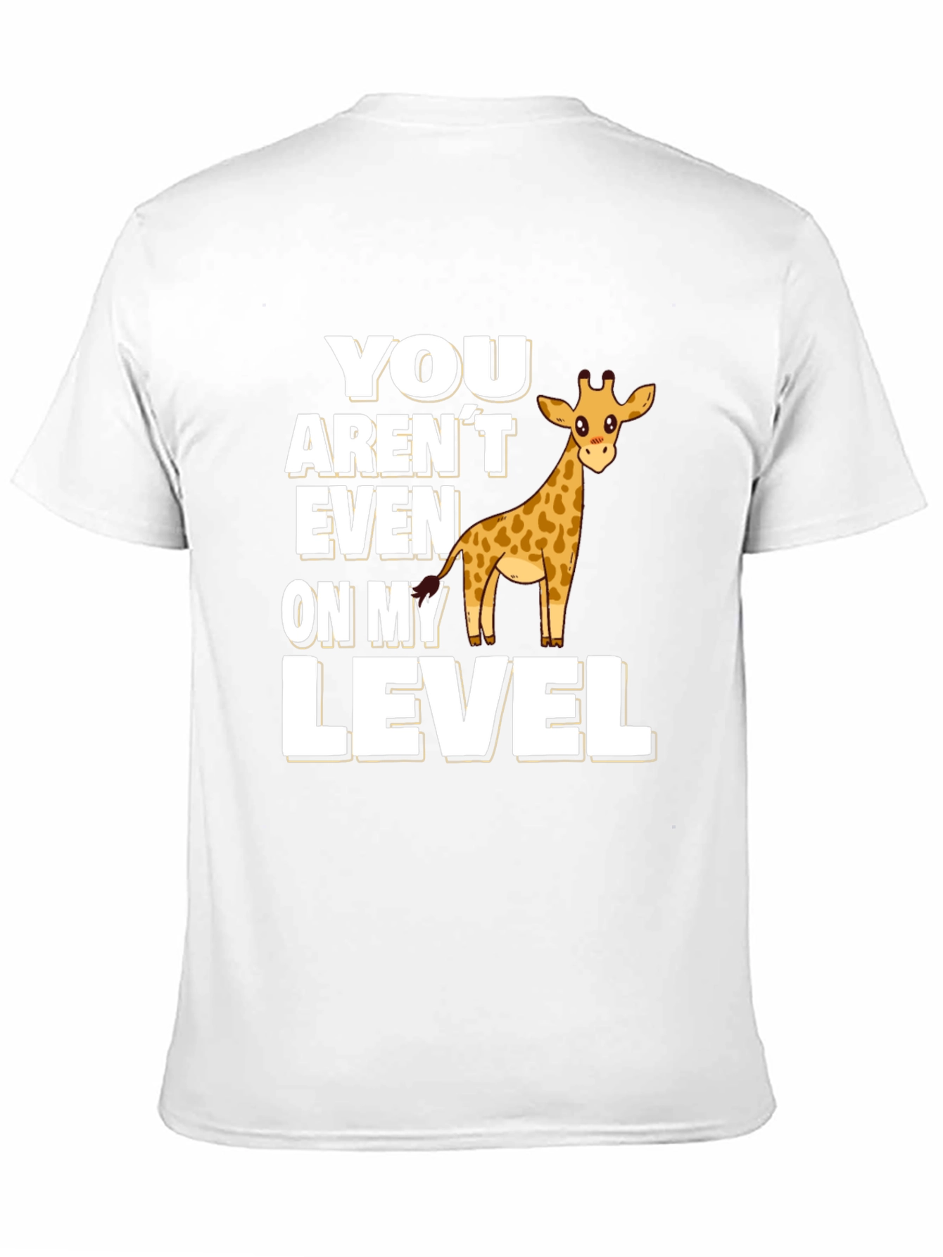 Giraffe Level T-Shirt Funny Animal Tee