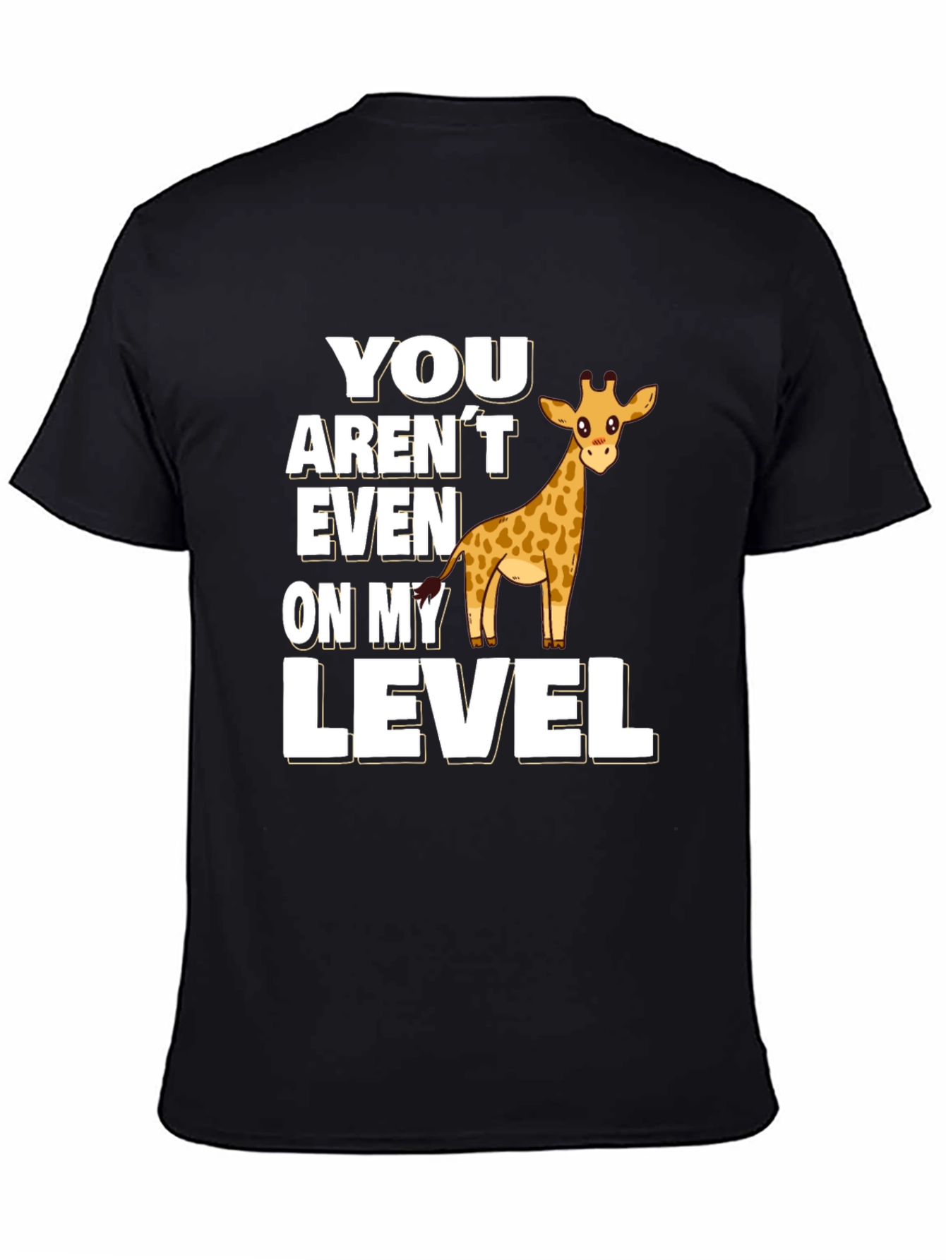 Giraffe Level T-Shirt Funny Animal Tee